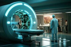 MRI machine, magnetic resonance imaging photo