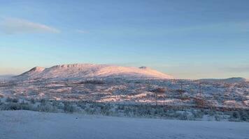 inverno Paese delle meraviglie crepuscoli rosa serenità video