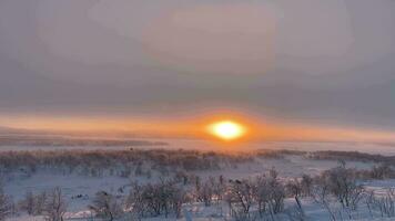Winter Wonderland Sunrise Serenity video