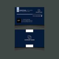azul marca negocios tarjeta vector