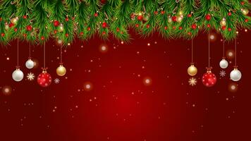 Merry Christmas background with Christmas elements for social media posts, banners, greeting cards, and web banners photo