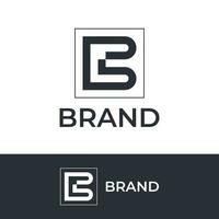 Minimal B letter logo template, creative B vector logo