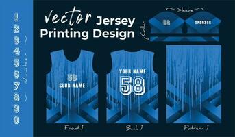 Abstract vector design for jersey printing. Background pattern for sports team jersey.