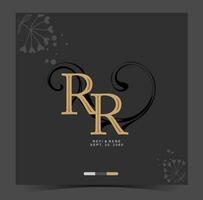 the logo for RR, a luxury brand vector