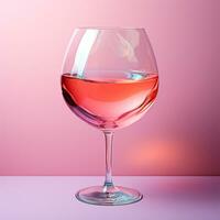 AI generated Glass of white wine - AI generated image photo