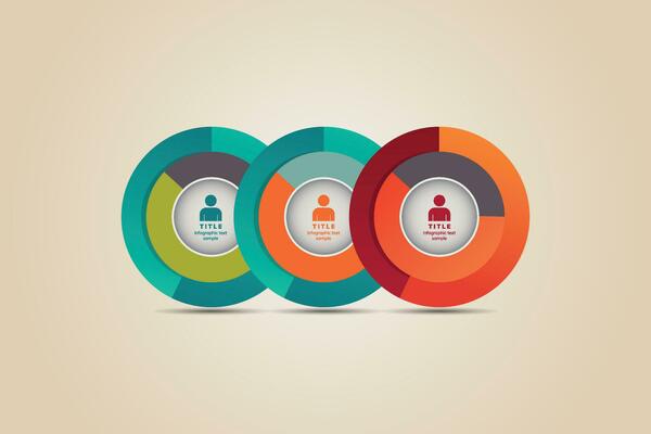 Vector 3 step or options minimal infographics design vector premium template