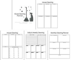 House Cleaning Planner vector