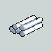 Pixel art illustration Chalk. Pixelated Chalk. School Chalk pixelated for the pixel art game and icon for website and video game. old school retro. vector