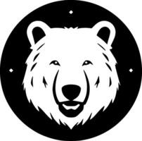 oso, negro y blanco vector ilustración