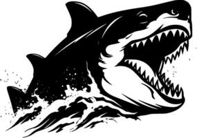 Shark - High Quality Vector Logo - Vector illustration ideal for T-shirt graphic