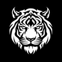 tigre, negro y blanco vector ilustración