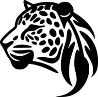 Leopard, Minimalist and Simple Silhouette - Vector illustration