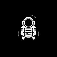 astronauta - minimalista y plano logo - vector ilustración