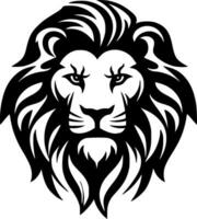 Lion - Black and White Isolated Icon - Vector illustration