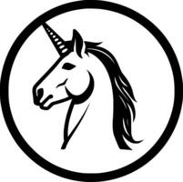 Unicorn, Minimalist and Simple Silhouette - Vector illustration