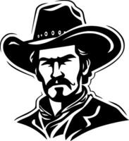 Western, Black and White Vector illustration