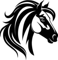 Horse, Minimalist and Simple Silhouette - Vector illustration