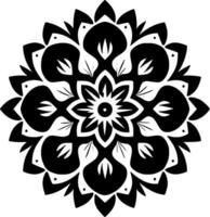 Mandala, Minimalist and Simple Silhouette - Vector illustration