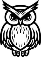 Owl - High Quality Vector Logo - Vector illustration ideal for T-shirt graphic