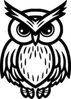 Owl - High Quality Vector Logo - Vector illustration ideal for T-shirt graphic