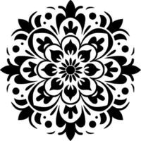 mandala - minimalista y plano logo - vector ilustración