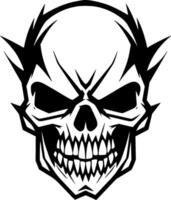 Skull, Minimalist and Simple Silhouette - Vector illustration