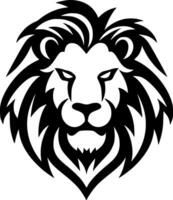 Lion - Black and White Isolated Icon - Vector illustration