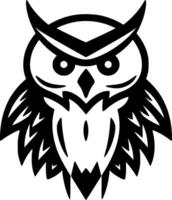 Owl - Minimalist and Flat Logo - Vector illustration