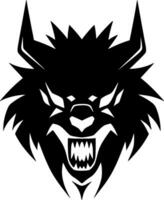 lobo - minimalista y plano logo - vector ilustración