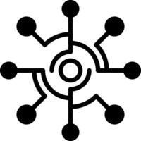 solid icon for connection vector