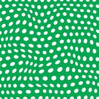 modern simple abstract white color polka dot wavy distort pattern on green color background vector