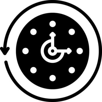 sólido icono para antes de vector