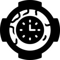 sólido icono para GMT vector