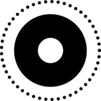 solid icon for dot vector