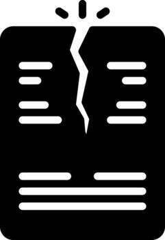 sólido icono para q.e.p.d vector