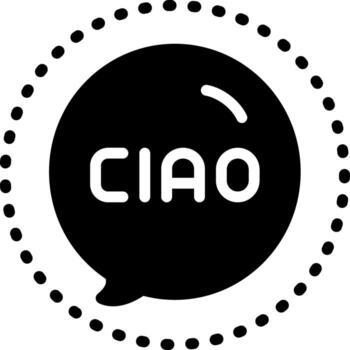 sólido icono para punto circulo vector