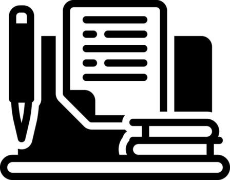 solid icon for assigned vector