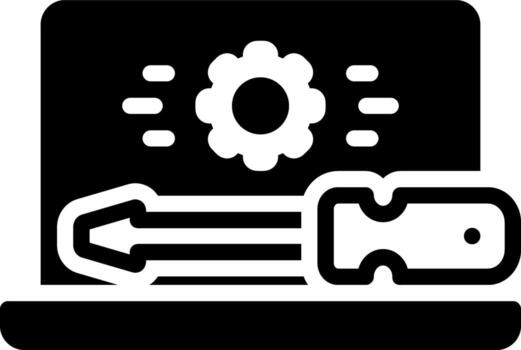solid icon for maintains vector