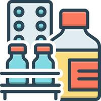 color icon for pharmaceuticals vector