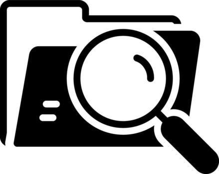 solid icon for folder vector