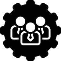 solid icon for administrators vector