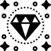 solid icon for diamonds vector