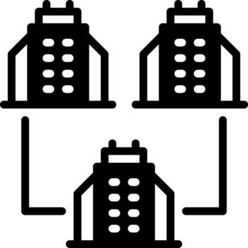 sólido icono para entidades vector