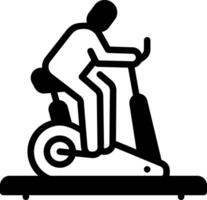 solid icon for exercises vector