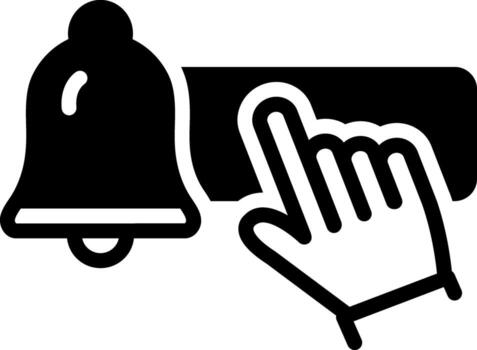 solid icon for subscribe vector