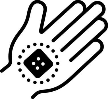 solid icon for patch vector