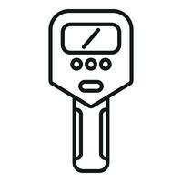 Temperature check laser icon outline vector. Device gun vector