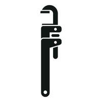 Service fix key icon simple vector. Wash pipe fix vector