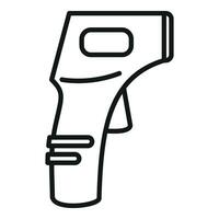Scan temperature equipment icon outline vector. Tool scan vector