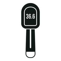 New laser thermometer icon simple vector. Scan distance vector
